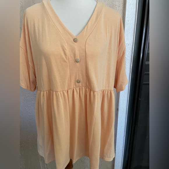 Plus Babydoll Top - Picture 1 of 5